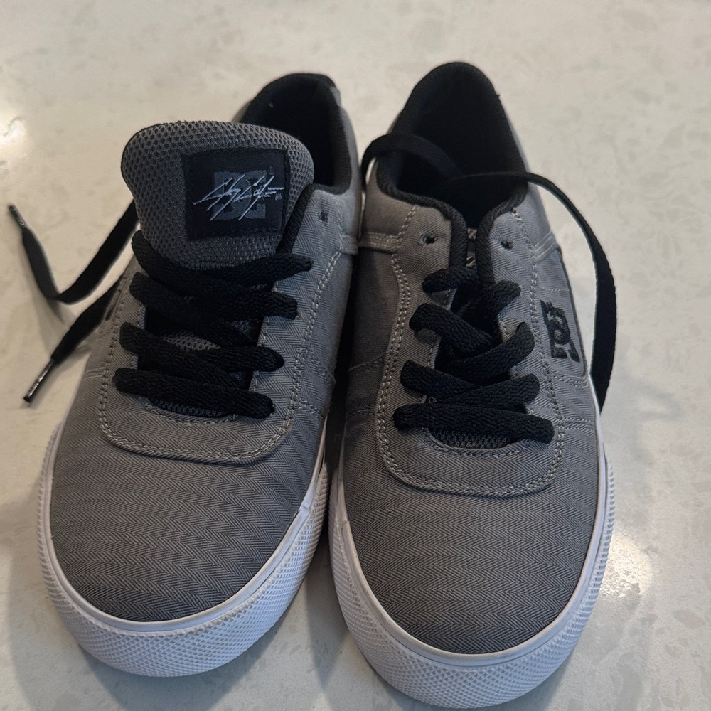 DC Gray and Black Casual Sneakers